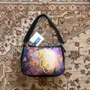vintage Disney Tinker Bell Black Shoulder Bag